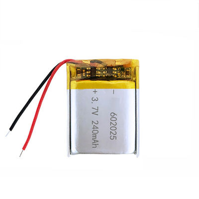 킬로 사이클과 500 사이클 3.7V Li 폴리머 셀 250mAh 폴리머 리튬 배터리