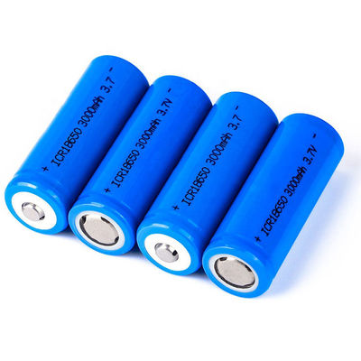 고용량 3.7V 3000mAh 18650 리튬 배터리 충전식 리튬 이온 셀 (500회 사이클 수명)