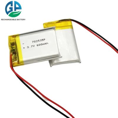 702535 600 mah 650 mah 700 mah 작은 리튬-폴리머 전지 KC 저장 3.7V