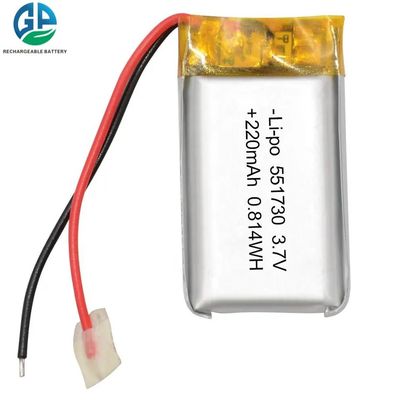 551730 맞춘 리포 건전지 팩 3.7v 150 mah 200 mah 220 mah 250 mah 400 mah 500 mah