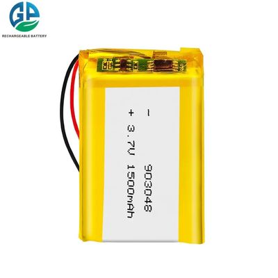 903048 3.7v 1500 mah 리튬 폴리머 전지 팩 재충전이 가능한 CE KC 승인됩니다
