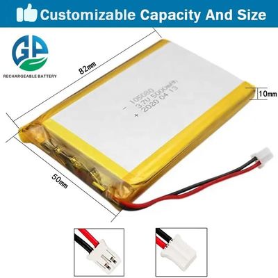 IEC62133 105080 2P Li 폴리머 재충전이 가능한 리포 배터리 관습 3.7V 10000mAh명