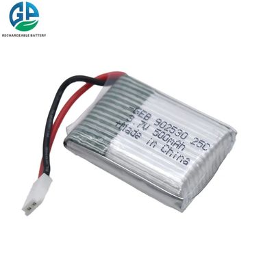 CE KC 리튬 폴리머 전지 팩 재충전이 가능한 902530 500mAh 3.7V 25C