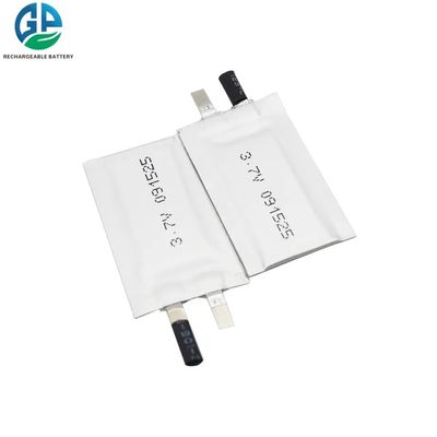 극단적 가는 충전식 리튬 폴리머 건전지 팩 3.7v 15 mah 091525