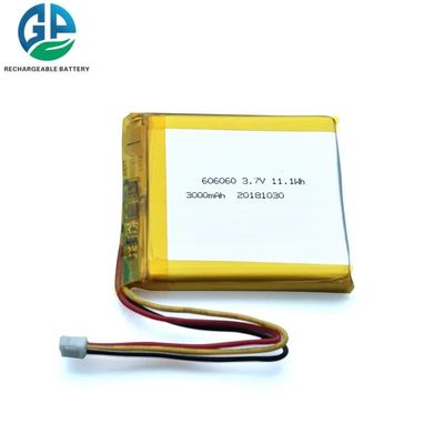 UL 인증 606060 재충전 가능한 리 폴리머 배터리 3.7v 3000mah