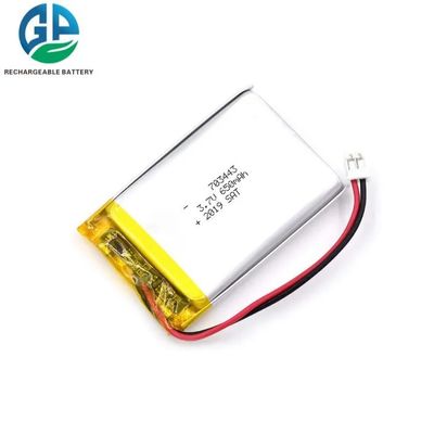 703443 모델 3.7V 650mAh 리?? 폴리머 배터리 팩 - 재충전 가능한 리포 배터리