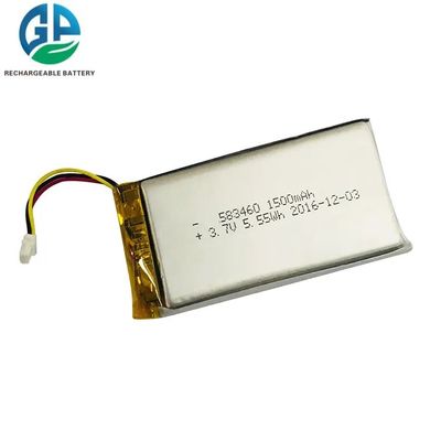 고온 재충전 가능한 리포 300ma 리 폴리머 배터리 LP583460 디지털 기기용 고 용량 3.7V