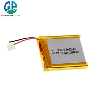 3.7v 리 폴리머 배터리 985472 5000mAh 3.7V 18.5WH 재충전 가능한 라이온 폴리머 배터리