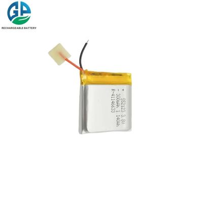 552123 3.7V 300mAh 리튬 폴리머 배터리 (500회 사이클 수명, 장난감 및 전자제품용)