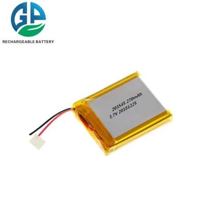 233545 리아온 폴리머 배터리 270mAh 3.7V 스마트 워치 디지털 리?? 이온 폴리머 셀 팩