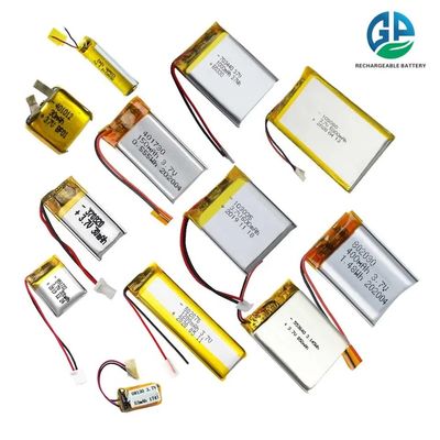 고 용량 3.7V 1250mAh 리?? 이온 폴리머 배터리 500번 리포 배터리 팩