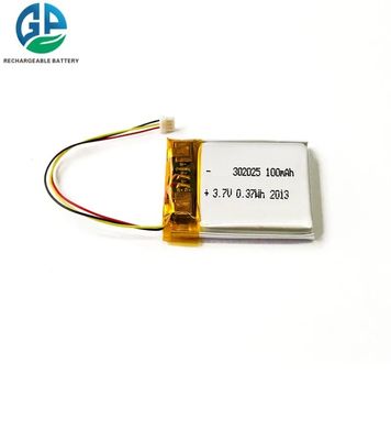 302025 리?? 금속 폴리머 배터리 3.7v 110mah