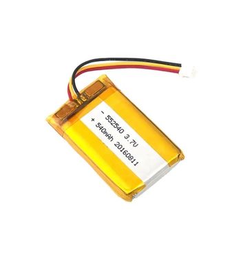 OEM 552540 충전 가능한 리오온 배터리 3.7v 540mah Fcc Cb Ce Kc