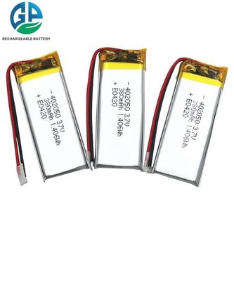 Kc 승인 된 리포 폴리머 배터리 3.7v 402050 380mah