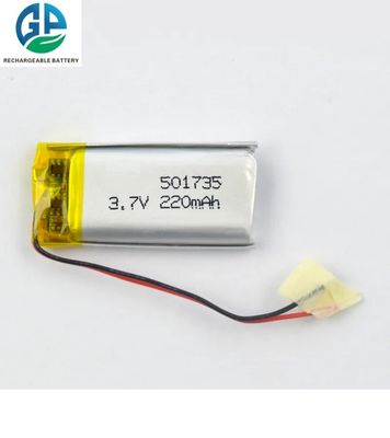 OEM 3.7V 220mAh KC IEC62133 승인 재충전 리?? 폴리머 배터리 팩