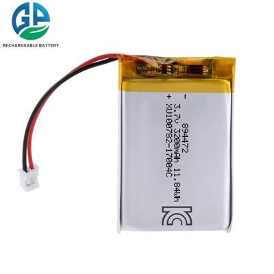 894472 3.7v 3200mah 드론용 재충전 리오온 배터리 팩