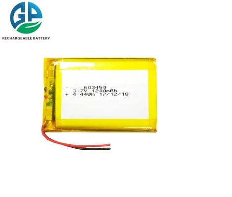 뷰티 기기용 충전식 1200mAh 3.7V 리튬 폴리머 배터리 팩 KC IEC62133 승인