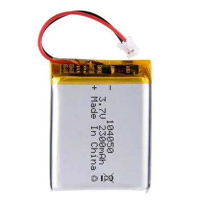 104050 3.7V 2300mAh 리튬 폴리머 배터리, 500회 사이클 수명 충전식 LiPo 배터리