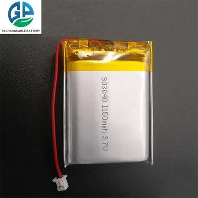 3.7v 1150mah 903040 재충전 가능한 리포 배터리 4.07wh