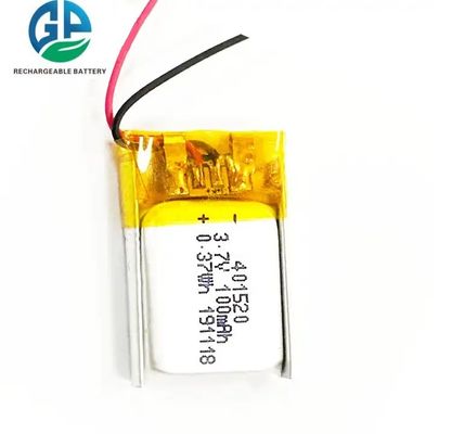KC 승인 401520 3.7V 100mAh 리?? 폴리머 배터리 PCB 및 JST PH2.0 커넥터