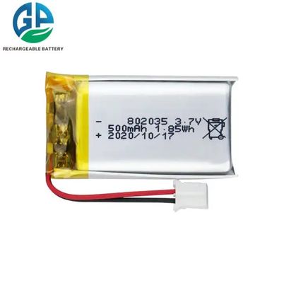 KC 승인 리포 배터리 802035 3.7v 500mah 리?? 폴리머 재충전 배터리