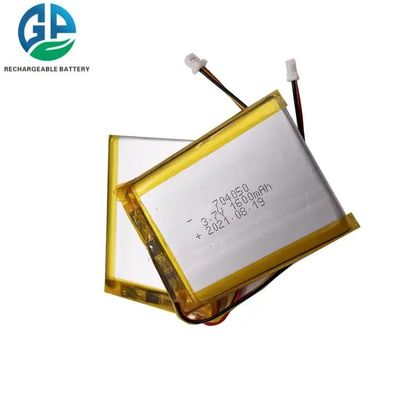 KC IEC62133 인증 704050 3.7V 1600mAh 충전식 폴리머 리튬 Lipo 배터리 팩