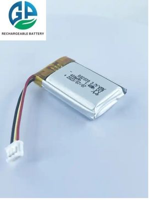3.7v 400mAh 재충전 가능한 리오온 폴리머 배터리 802030 500번 주기 수명