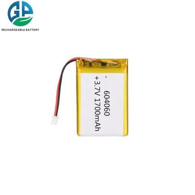 KC IEC62133 인증 3.7V 1700mAh 충전식 배터리 팩 뷰티 디바이스용 리튬 폴리머 배터리