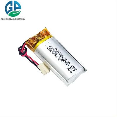 소형 기기용 500회 사이클 수명 450mAh 3.7V 리튬 폴리머 배터리 팩