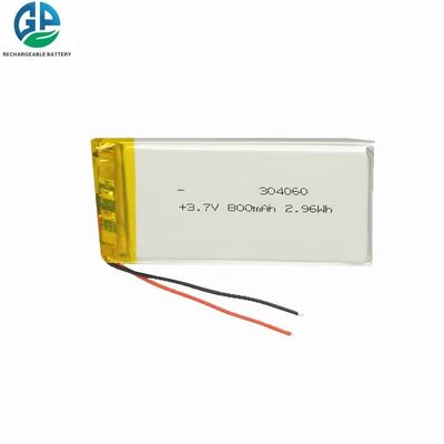 3.7V 800mAh IEC62133 KC 승인 304060 리?? 폴리머 배터리 팩 500 번 주기 수명