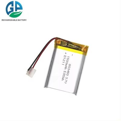 KC IEC 62133 CB 승인 3.7V 1500mAh 803450 리튬 폴리머 배터리 리튬 폴리머 충전식 배터리
