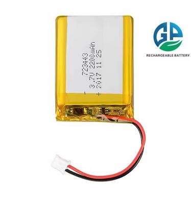 KC CB IEC62133 승인 3.7v 2200mah 723443 폴리머 리?? 이온 배터리 사용자 정의 재충전 가능한 리포 배터리