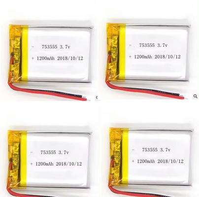 KC 승인 1200mAh 3.7v 리포 배터리 재충전 3.7v 1200mah 753555 리?? 폴리머 배터리