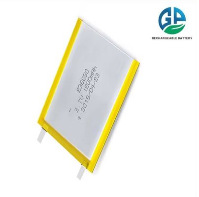 Gpe 재충전 배터리 팩 리포 배터리 폴리머 배터리 재충전 1200mAh 3.7v 236080 PCB 및 커넥터