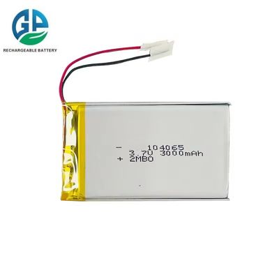 높은 방출율 배터리 3.7V 3000mAh 30C Max60C 리포 배터리 104065 3000mAh 드론용