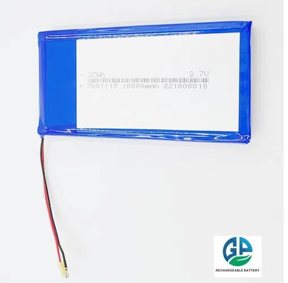 높은 방전율 배터리 30C 10000mah 리 폴리머 배터리 재충전 7661115 3.7V 37Wh 리 폴리머 배터리 아이폰