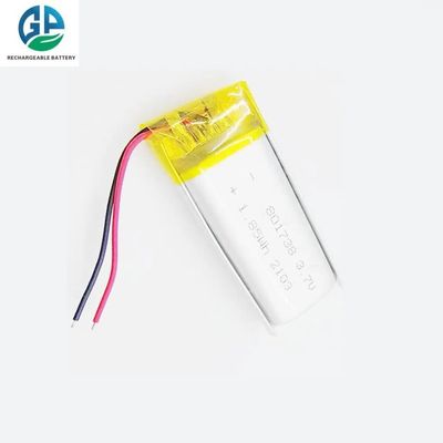 KC CB IEC62133 승인 재충전 801738 3.7V 500mAh 1.85Wh 작은 폴리머