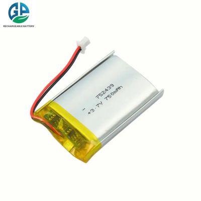 높은 방전율 배터리 30C Max60C 재충전 3.7V 750Mah 고품질 752439 리?? 이온 배터리