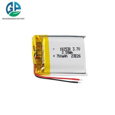 KC IEC62133 인증 3.7V 700mAh 리튬 폴리머 배터리 팩 (스마트 워치 및 디지털 기기용)
