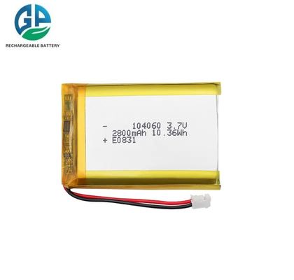 보청기용 2800mAh 3.7V KC IEC62133 인증 충전식 리튬 폴리머 배터리