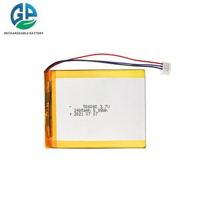 3.7V 2400mAh 리?? 폴리머 배터리 팩으로 뷰티 기기 및 모바일 전원을 위한 500배의 사이클 라이프
