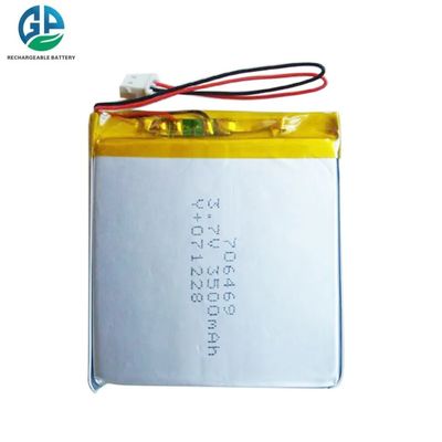 고방전율 706469 3500mAh 리튬 폴리머 배터리 충전식 리포 배터리 팩