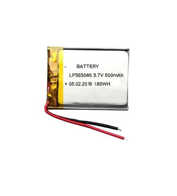 3.7V 500mAh UN38.3 인증 리튬 폴리머 배터리 303450 사이즈 (디지털 제품용)