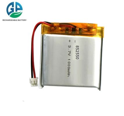 고 용량 재충전 가능한 KC 리온 852550 3.7V 1000mAh 3.7Wh 20C 리 폴리머 배터리 배터리