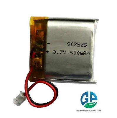 KC CB IEC62133 승인 재충전 가능한 3.7v 리?? 폴리머 배터리 500mAh 902525 리 폴리머 배터리