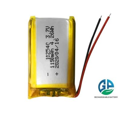 3.7V 1150mAh 태양계 장치 조명을 위한 500배 재충전 가능한 리?? 폴리머 리포 배터리
