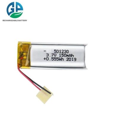 KC 인증 150mAh 501230 리튬 폴리머 배터리 충전식 LiPo 배터리 (PCB 와이어 포함)