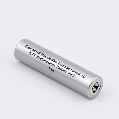 맞춤형 최대 연속 방전 전류 1C, 3.7V 전압 및 15g 무게의 충전식 배터리 팩