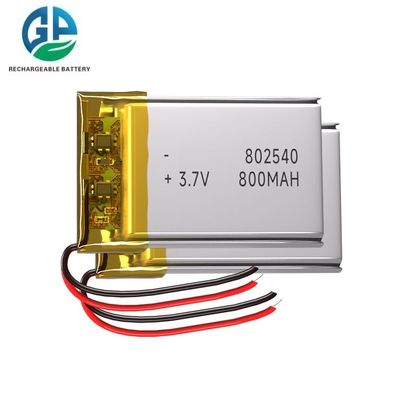 3.7v 리-폴리머 배터리 800mAh 802540 리?? 폴리머 배터리 802540 리?? 폴리머 배터리 팩 500번 사이클 수명