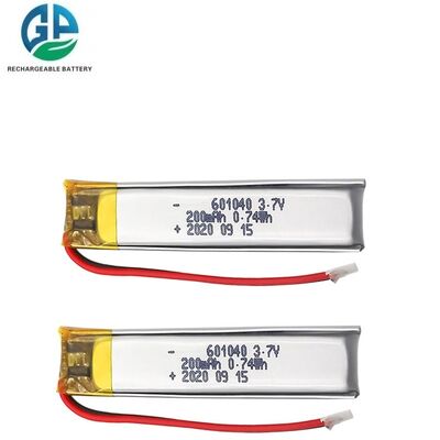 KC 재충전 가능한 601040 200mAh 3.7V 리?? 폴리머 배터리 디지털 카메라 MSDS